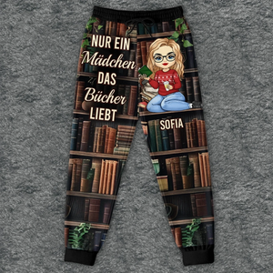 Personalisierte Unisex-sweatpants - Geschenke Für Buchliebhaber, Bücherwürmer, Leser - Nur Ein Mädchen, Das Bücher Lieb