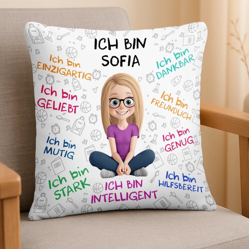 Personalisiertes Taschenkissen - Geschenke Für Buchliebhaber, Bücherwürmer, Leser - Lesen Ist Meine Art, Mit Offenen Augen Zu Träumen