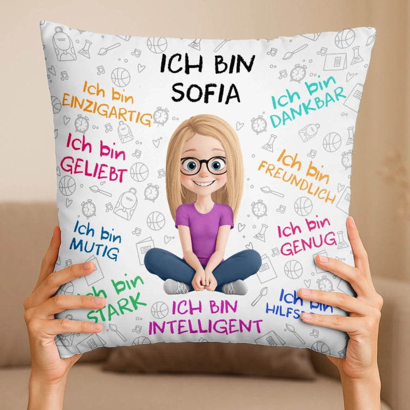 Personalisiertes Taschenkissen - Geschenke Für Buchliebhaber, Bücherwürmer, Leser - Lesen Ist Meine Art, Mit Offenen Augen Zu Träumen