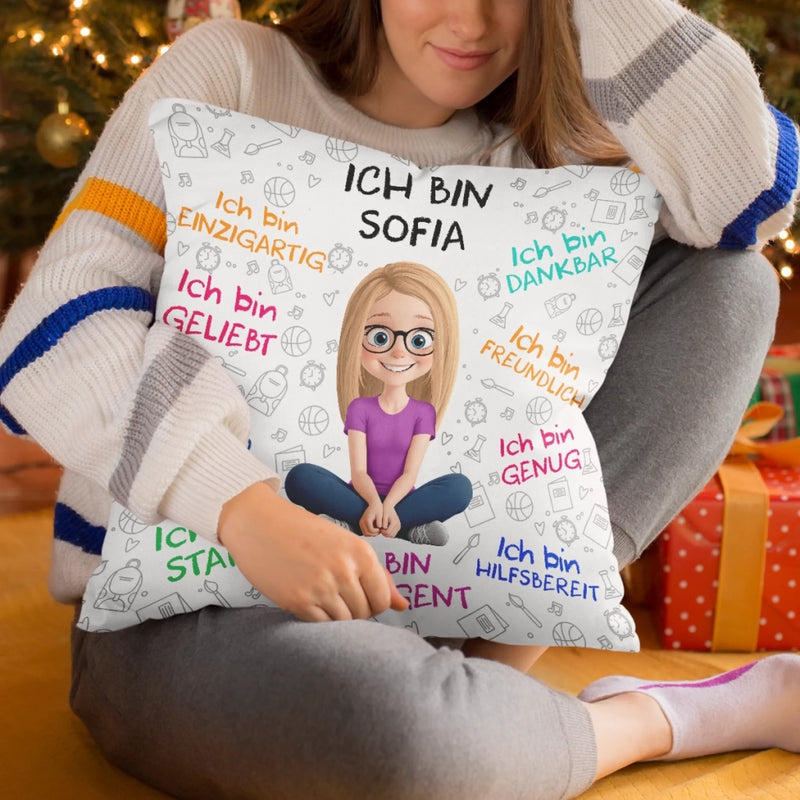 Personalisiertes Taschenkissen - Geschenke Für Buchliebhaber, Bücherwürmer, Leser - Lesen Ist Meine Art, Mit Offenen Augen Zu Träumen