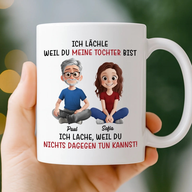 Benutzerdefinierte Tasse – Personalisierte Geburtstagsgeschenke Für Mama, Papa, Tochter – Immer Ihr Kleines Mädchen, Für Immer Meine Größte Liebe