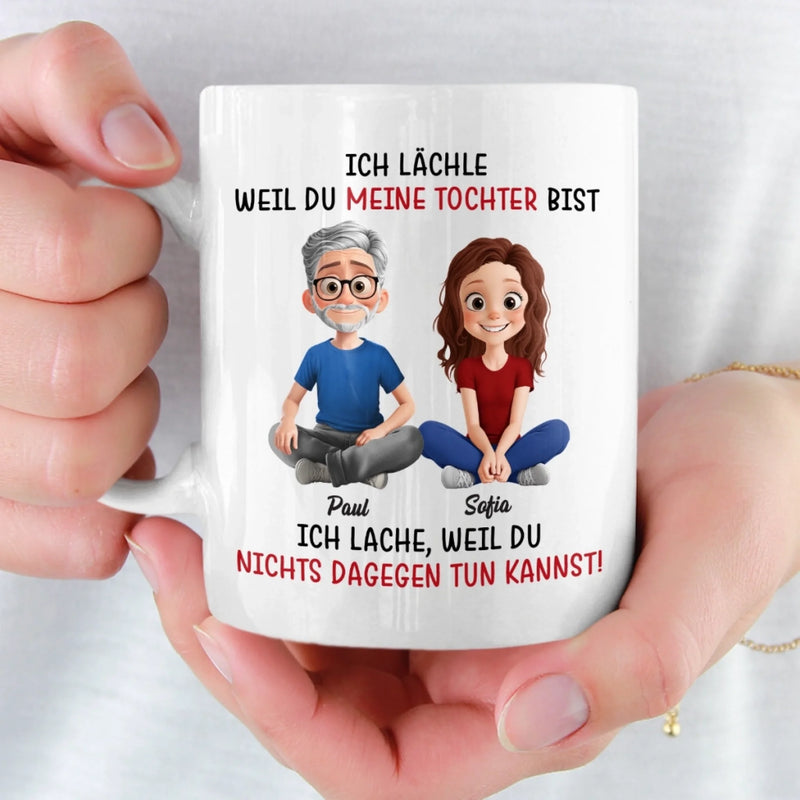 Benutzerdefinierte Tasse – Personalisierte Geburtstagsgeschenke Für Mama, Papa, Tochter – Immer Ihr Kleines Mädchen, Für Immer Meine Größte Liebe