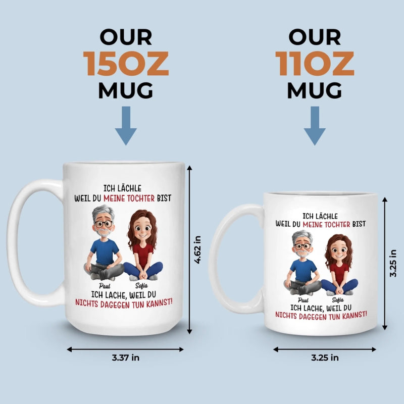 Benutzerdefinierte Tasse – Personalisierte Geburtstagsgeschenke Für Mama, Papa, Tochter – Immer Ihr Kleines Mädchen, Für Immer Meine Größte Liebe