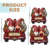 Personalisiertes Holzornament - Personalisiertes Jubiläumsgeschenk Zu Weihnachten Und Hochzeit Für Mann Und Frau, Sie Und Ihn - Love Gnomes No Bounds