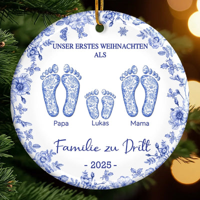 Personalisiertes Keramikornament - Personalisierte Weihnachts- Und Geburtstagsgeschenke Für Mama, Papa, Kinder - Liebe In Weihnachtsfreude Gehüllt