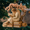 Personalisiertes Acrylornament – Weihnachtsgeschenke Für Buchliebhaber, Bücherwürmer, Leser – Gelassenheit Auf Jeder Seite