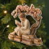 Personalisiertes Acrylornament – Weihnachtsgeschenke Für Buchliebhaber, Bücherwürmer, Leser – Gelassenheit Auf Jeder Seite