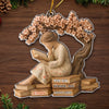 Personalisiertes Acrylornament – Weihnachtsgeschenke Für Buchliebhaber, Bücherwürmer, Leser – Gelassenheit Auf Jeder Seite