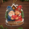 Personalisiertes Gnom-Acryl-Ornament – Jubiläums-, Weihnachts- & Hochzeitsgeschenke für Ehemann & Ehefrau – Unsere Reise Ist Für Immer Schön