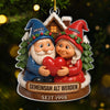 Personalisiertes Gnom-Acryl-Ornament – Jubiläums-, Weihnachts- & Hochzeitsgeschenke für Ehemann & Ehefrau – Unsere Reise Ist Für Immer Schön