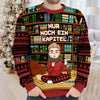Benutzerdefiniertes Unisex Hässliches Sweatshirt - Weihnachtsgeschenke Für Buchliebhaber, Bücherwürmer, Leser - Schlittenglocken Und Der Geruch Von Seiten