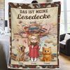 Personalisierte Decke - Geschenke Für Buchliebhaber, Bücherwürmer, Leser - Nur Ein Mädchen, Das Geschichten Träumt