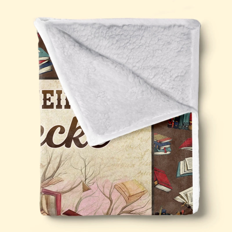 Personalisierte Decke - Geschenke Für Buchliebhaber, Bücherwürmer, Leser - Nur Ein Mädchen, Das Geschichten Träumt