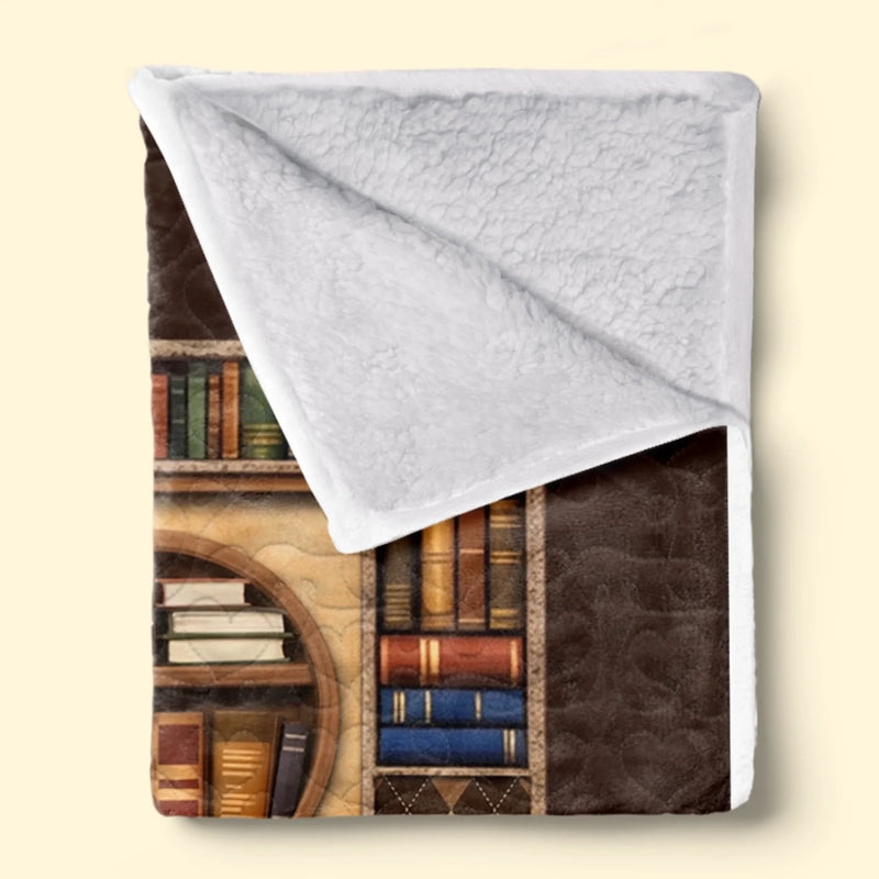 Personalisierte Decke - Geschenke Für Buchliebhaber, Bücherwürmer, Leser - Nur Ein Mädchen, Das In Büchern Lebt