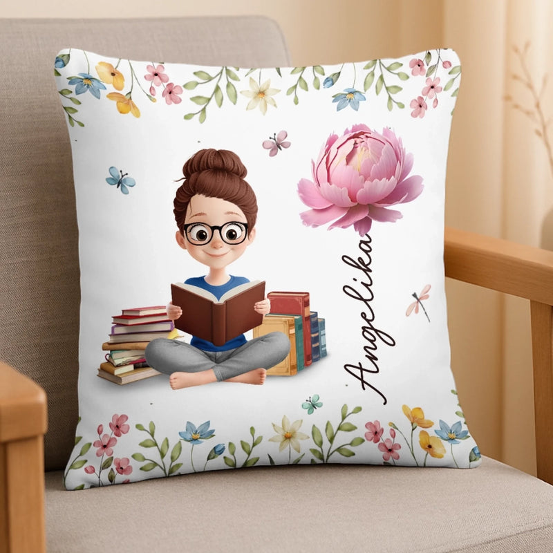 Personalisiertes Taschenkissen - Geschenke Für Buchliebhaber, Bücherwürmer, Leser - Das Sanfte Rascheln Von Seiten, Die Umgeblättert Werden