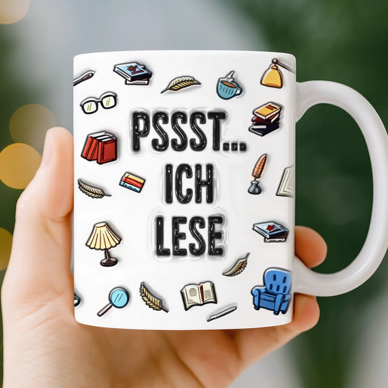 Personalisierte Tasse - Personalisierte Bücher Geschenke Für Buchliebhaber, Bücherwürmer, Leser - Nur Ein Mädchen, Das Bücher Liebt