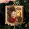 Personalisiertes Acrylornament - Personalisierte Weihnachtsgeschenke Für Buchliebhaber, Bücherwürmer, Leser - Eine Leseecke Aus Träumen
