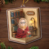 Personalisiertes Acrylornament - Personalisierte Weihnachtsgeschenke Für Buchliebhaber, Bücherwürmer, Leser - Eine Leseecke Aus Träumen