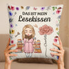 Personalisiertes Taschenkissen - Geschenke Für Buchliebhaber, Bücherwürmer, Leser - Jedes Buch Prägt Die Tiefen Meiner Seele