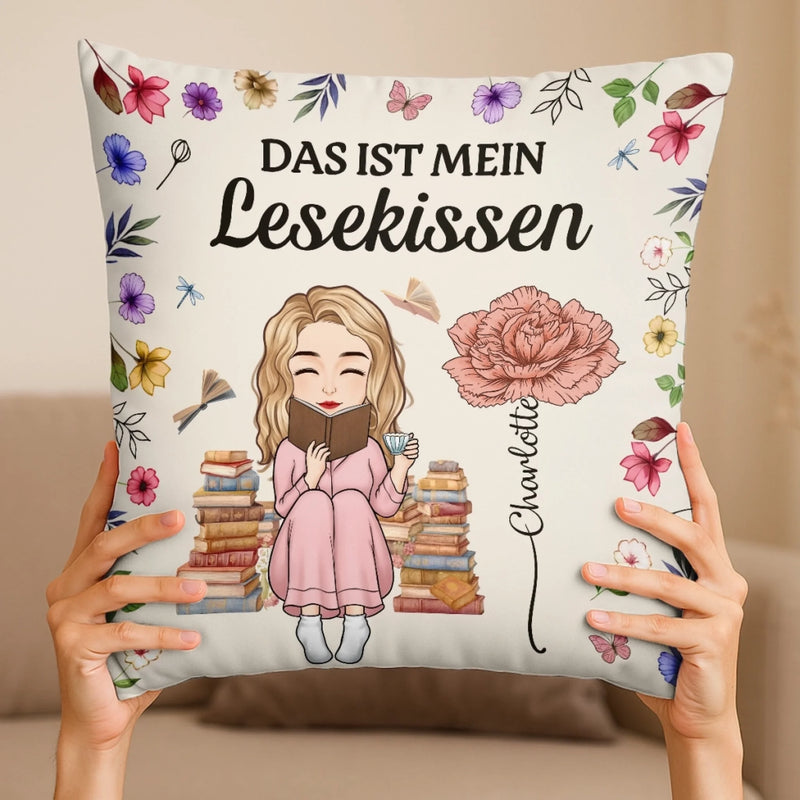 Personalisiertes Taschenkissen - Geschenke Für Buchliebhaber, Bücherwürmer, Leser - Jedes Buch Prägt Die Tiefen Meiner Seele