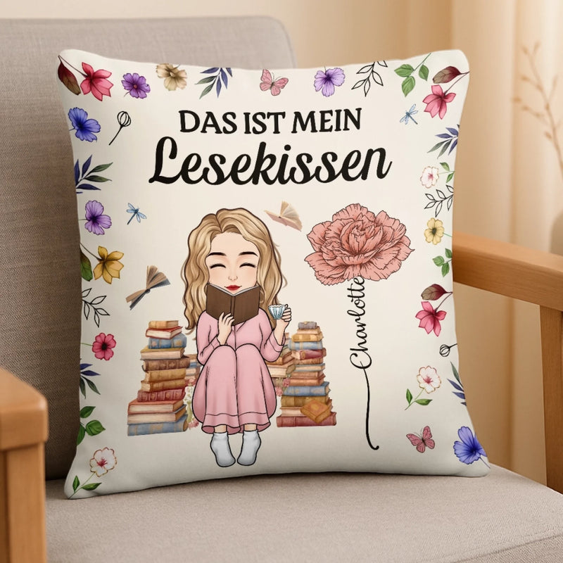 Personalisiertes Taschenkissen - Geschenke Für Buchliebhaber, Bücherwürmer, Leser - Jedes Buch Prägt Die Tiefen Meiner Seele