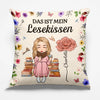 Personalisiertes Taschenkissen - Geschenke Für Buchliebhaber, Bücherwürmer, Leser - Jedes Buch Prägt Die Tiefen Meiner Seele
