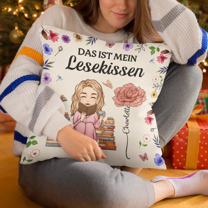 Personalisiertes Taschenkissen - Geschenke Für Buchliebhaber, Bücherwürmer, Leser - Jedes Buch Prägt Die Tiefen Meiner Seele