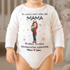 Personalisierter Langarm-baby-onesie Zum Ersten Weihnachten – Personalisierte Weihnachts-babyparty, Geschenke Zur Enthüllung Des Geschlechts Für Neue Mütter, Neue Väter, Neue Eltern – Kleine Hände, große Liebe
