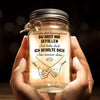 Individuelles Mason Jar Licht - Personalisierte Hochzeitsgeschenke Zum Jahrestag Für Mann Und Frau, Sie Und Ihn - Liebe, Abgefüllt Und Leuchtend