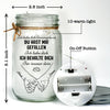 Individuelles Mason Jar Licht - Personalisierte Hochzeitsgeschenke Zum Jahrestag Für Mann Und Frau, Sie Und Ihn - Liebe, Abgefüllt Und Leuchtend