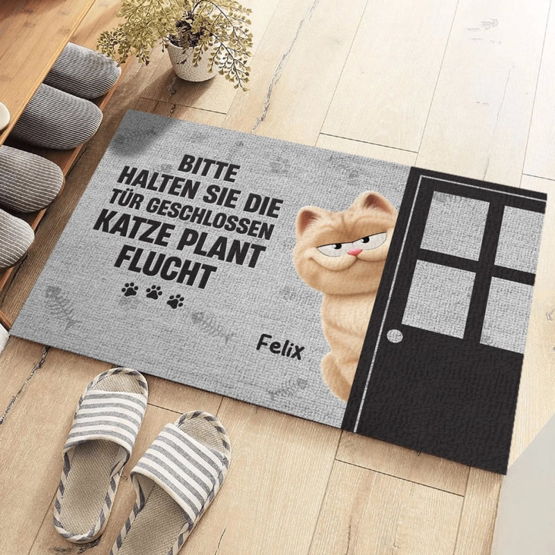 Individuelle Dekomatte Für Zuhause – Personalisierte Geburtstagsgeschenke Für Katzenliebhaber, Katzenmama Und -papa – Heimat der Katze