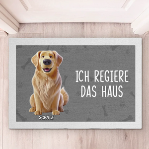 Individuelle Dekomatte Für Zuhause – Personalisierte Geburtstagsgeschenke Für Hunde- Und Katzenliebhaber, Hundepapa Und -mama, Katzenbesitzer – Zuhause Ist, Wo Die Pfote Ist