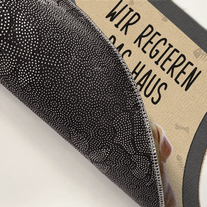 Individuelle Dekomatte Für Zuhause – Personalisierte Geburtstagsgeschenke Für Hunde- Und Katzenliebhaber, Hundepapa Und -mama, Katzenbesitzer – Zuhause Ist, Wo Die Pfote Ist