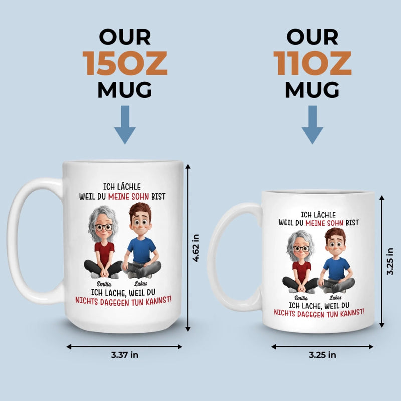 Personalisierte Tasse – Personalisierte Geburtstagsgeschenke Für Mama, Papa, Sohn – Mit Liebe Zu Hause Gebraut