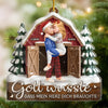 Personalisiertes Acryl Ornament - Personalisiertes Jubiläums-weihnachts-hochzeitsgeschenk Für Mann Und Frau, Sie Und Ihn - Du Bist Mein Erhörtes Gebet