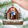 Personalisiertes Acryl Ornament - Personalisiertes Jubiläums-weihnachts-hochzeitsgeschenk Für Mann Und Frau, Sie Und Ihn - Du Bist Mein Erhörtes Gebet