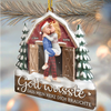 Personalisiertes Acryl Ornament - Personalisiertes Jubiläums-weihnachts-hochzeitsgeschenk Für Mann Und Frau, Sie Und Ihn - Du Bist Mein Erhörtes Gebet