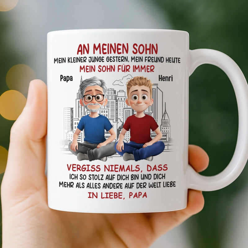 Benutzerdefinierte Tasse – Personalisierte Geburtstagsgeschenke Für Mama, Papa, Sohn – Immer Ihr Kleines Mädchen, Für Immer Meine Größte Liebe