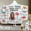 Personalisierte Affirmationsdecke, Hoodiedecke - Personalisierte Weihnachtsgeschenke Für Buchliebhaber, Bücherwürmer, Leser - Bookaholic Und Stolz