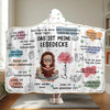 Personalisierte Affirmationsdecke, Hoodiedecke - Personalisierte Weihnachtsgeschenke Für Buchliebhaber, Bücherwürmer, Leser - Bookaholic Und Stolz