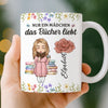 Personalisierte Tasse - Personalisierte Bücher Geschenke Für Buchliebhaber, Bücherwürmer, Leser - Nur Ein Mädchen, Das Die Welt Der Bücher Erkundet