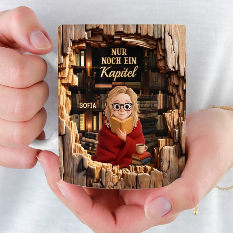 Personalisierte Tasse - Personalisierte Bücher Geschenke Für Buchliebhaber, Bücherwürmer, Leser - Nur Ein Mädchen, Das Die Schönheit Der Literatur Schätzt