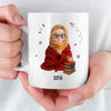 Personalisierte Tasse - Personalisierte Bücher Geschenke Für Buchliebhaber, Bücherwürmer, Leser - Nur Ein Mädchen, Das In Geschichten Versinkt