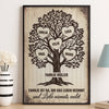 Personalisiertes Scrabble Vertikal Poster – Personalisierte Geburtstagsgeschenke Für Mama, Papa, Bruder, Schwester, Kinder – Glück Blüht, Wenn Wir Zusammen Sind