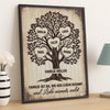 Personalisiertes Scrabble Vertikal Poster – Personalisierte Geburtstagsgeschenke Für Mama, Papa, Bruder, Schwester, Kinder – Glück Blüht, Wenn Wir Zusammen Sind