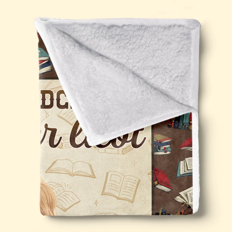 Personalisierte Decke - Geschenke Für Buchliebhaber, Bücherwürmer, Leser - Das In Geschichten Zuhause Ist