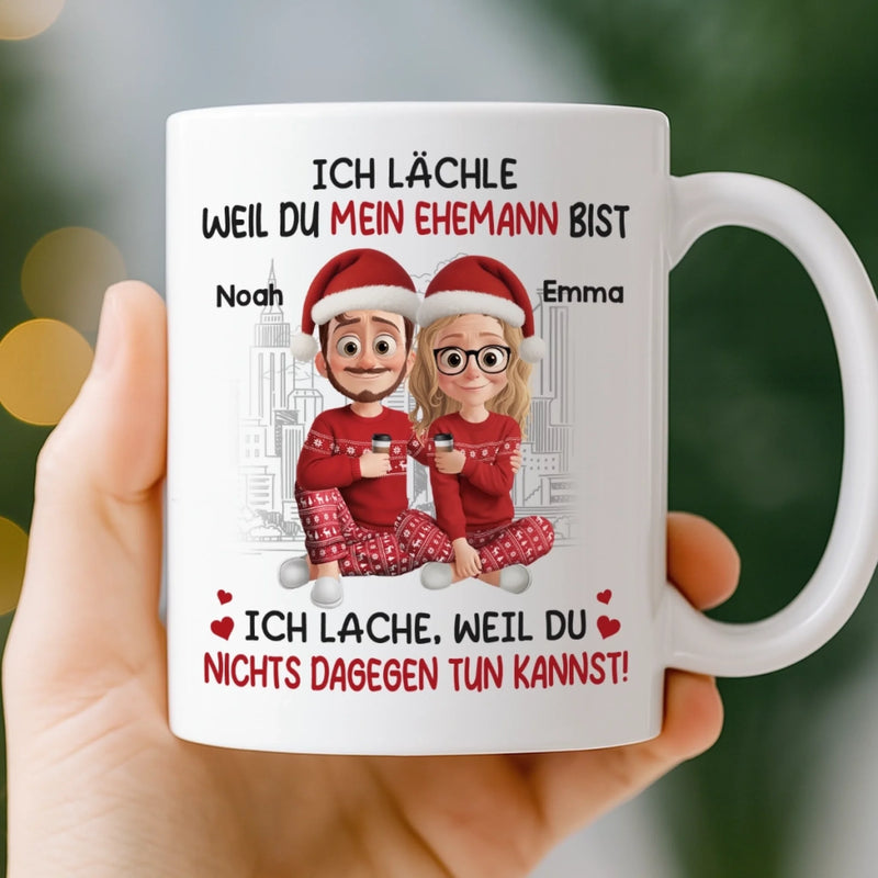 Personalisierter Becher – Weihnachts-, Jahrestags- Und Hochzeitsgeschenke Für Ehemann & Ehefrau, Ihn & Sie – In Dir Fand Ich Mein Für Immer