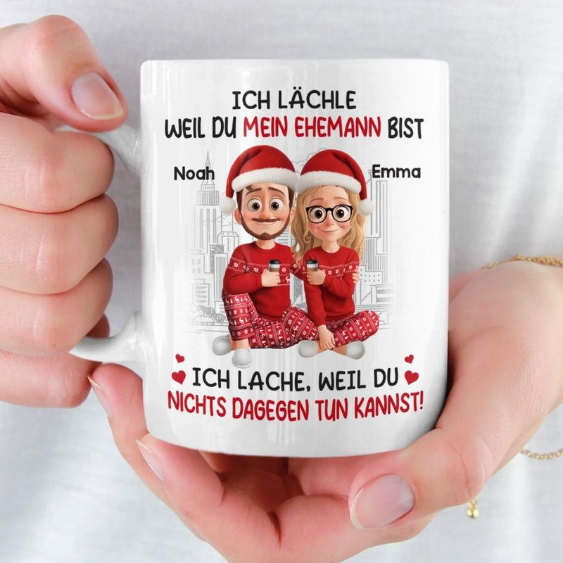 Personalisierter Becher – Weihnachts-, Jahrestags- Und Hochzeitsgeschenke Für Ehemann & Ehefrau, Ihn & Sie – In Dir Fand Ich Mein Für Immer