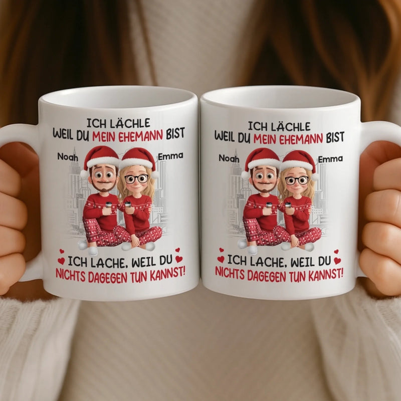 Personalisierter Becher – Weihnachts-, Jahrestags- Und Hochzeitsgeschenke Für Ehemann & Ehefrau, Ihn & Sie – In Dir Fand Ich Mein Für Immer