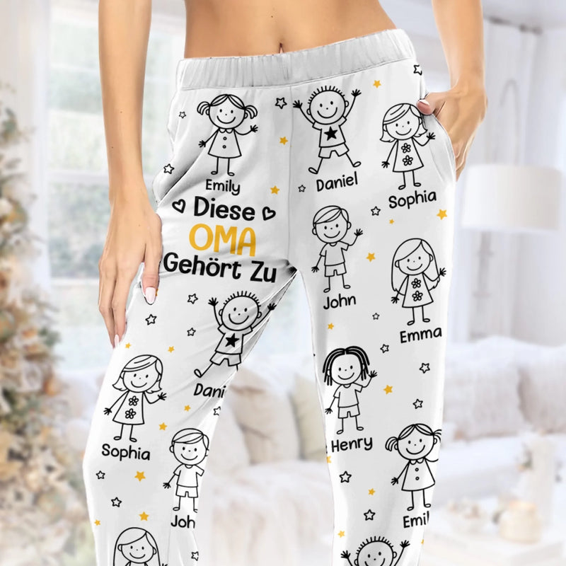 Individuell Gestaltete Pyjamahosen – Personalisierte Weihnachts- Und Geburtstagsgeschenke Für Kinder, Hunde- Und Katzenliebhaber – Mit Liebe Und Enkelkinderchaos Gefertigt